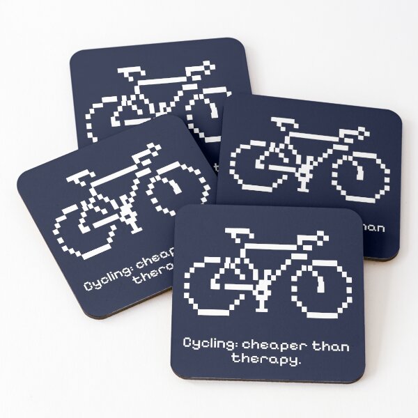Item preview, Cycling: Your Therapy Substitute – Funny Pixel Design designed and sold by BrainAK.