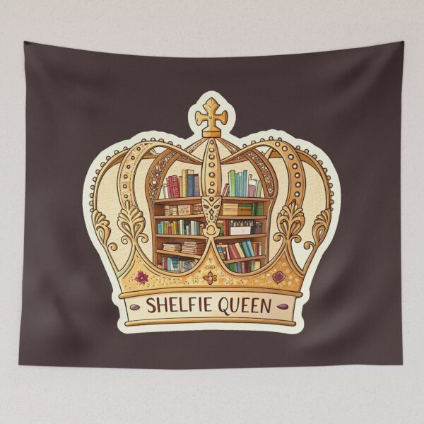 Item preview, Shelfie Queen, Book Lover, Bibliophile, Bookworm, Book Addict, ReadingTime, Stickers designed and sold by PixelStoneDesign .