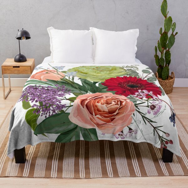 Item preview, Hand drawn illustration of a beautiful peonies and garden flowers bouquet. designed and sold by MatyKotiv.