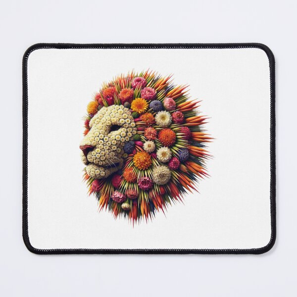 Item preview, Floral Fury: The Lion of Nature designed and sold by Designeerguy.