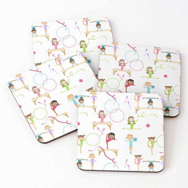 Aperçu de l'œuvre Gymnastique multicolore mignonne pour enfants créée et vendue par idovedesign.