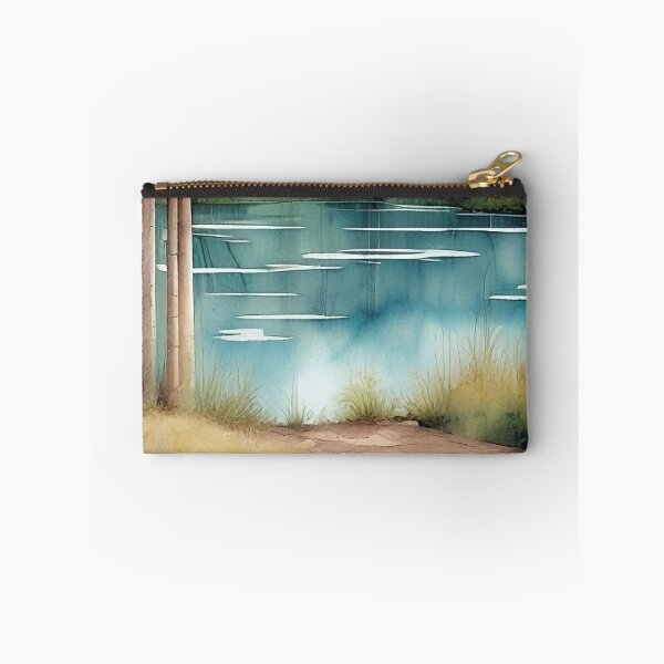 Item preview, Forest Lake in Summer Landscape Watercolor Painting | Watercolor Landscape | Watercolor Art | Watercolor Scenery designed and sold by UnhingedBird.