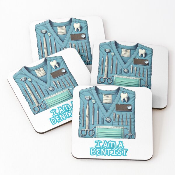 Item preview, Dentist Tools and Uniform Illustration designed and sold by LoveingShop.