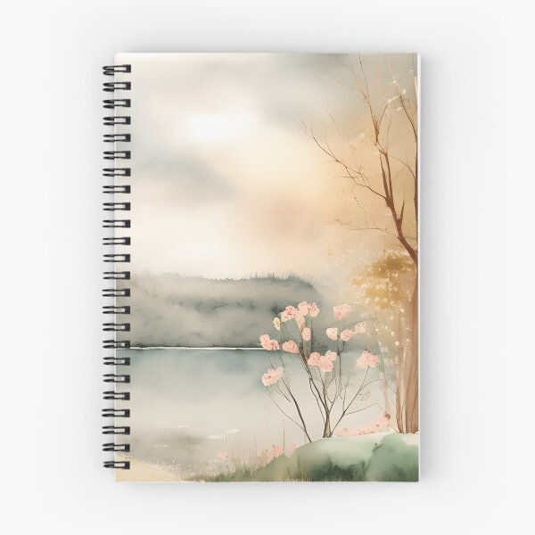 Item preview, Forest Lake in Spring Landscape Watercolor Painting | Watercolor Landscape | Watercolor Art | Watercolor Scenery designed and sold by UnhingedBird.