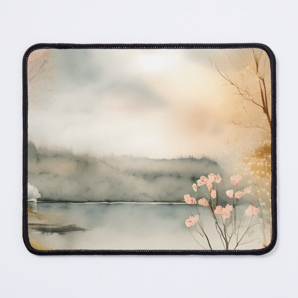 Item preview, Forest Lake in Spring Landscape Watercolor Painting | Watercolor Landscape | Watercolor Art | Watercolor Scenery designed and sold by UnhingedBird.