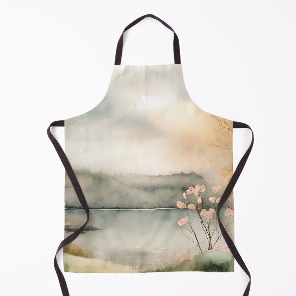 Item preview, Forest Lake in Spring Landscape Watercolor Painting | Watercolor Landscape | Watercolor Art | Watercolor Scenery designed and sold by UnhingedBird.
