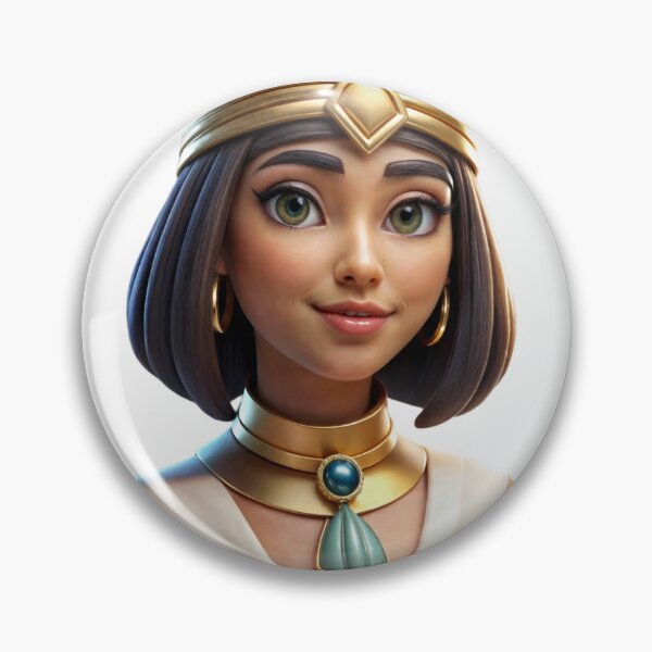 Item preview, Digitally Rendered Character with Gold Jewelry and Regal Theme designed and sold by Creative88Art.