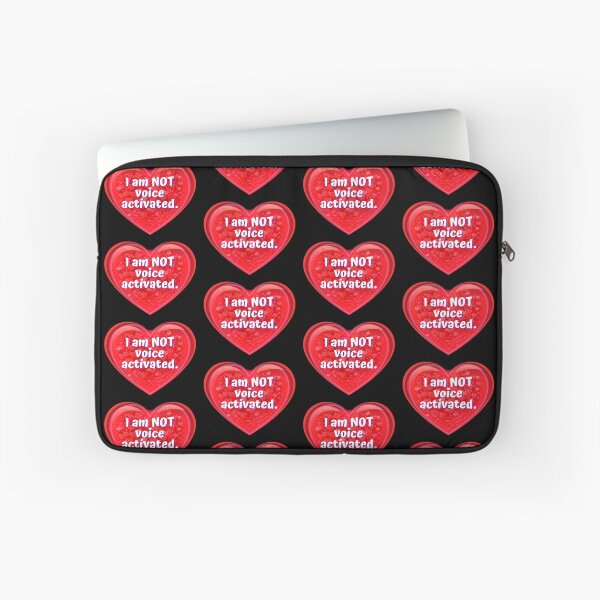 Item preview, HEART: I am NOT voice activated. - funny valentines signs designed and sold by DesignsFromTW-S.