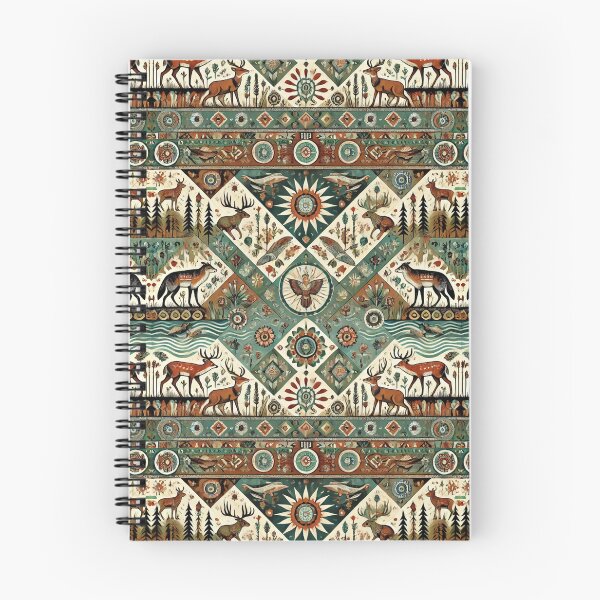 Item preview, Kickapoo Tribe: A Seamless Tiling Pattern of Nature and Spirit designed and sold by Meta2Physical.