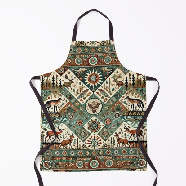 Item preview, Kickapoo Tribe: A Seamless Tiling Pattern of Nature and Spirit designed and sold by Meta2Physical.