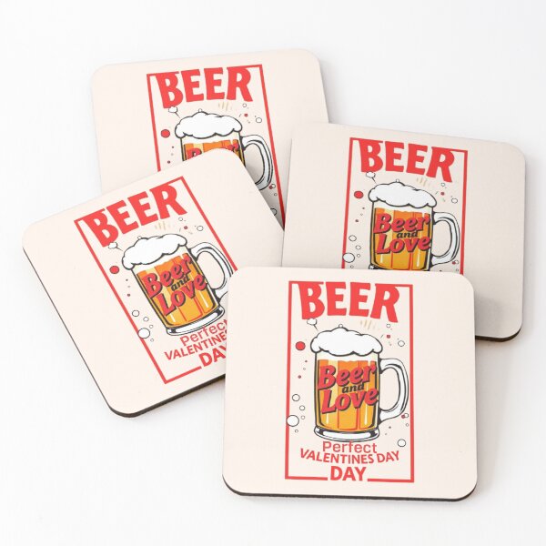 Item preview, "Beer + Love = Perfect Valentine's Day" designed and sold by Creative128.