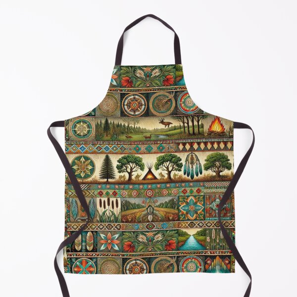 Item preview, Potawatomi Heritage: A Seamless Tiling Pattern of Nature and Spirit designed and sold by Meta2Physical.