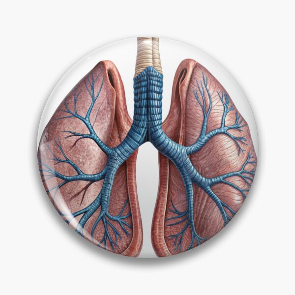 Item preview, Detailed Anatomical Illustration of Human Lungs with Bronchial Tree designed and sold by Creative88Art.