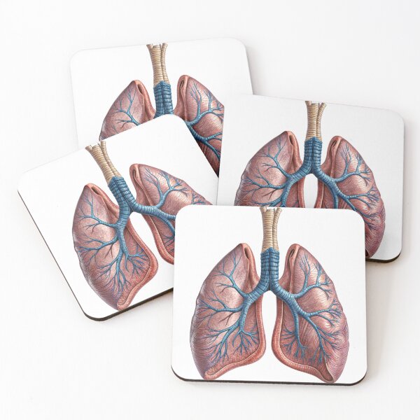 Item preview, Detailed Anatomical Illustration of Human Lungs with Bronchial Tree designed and sold by Creative88Art.