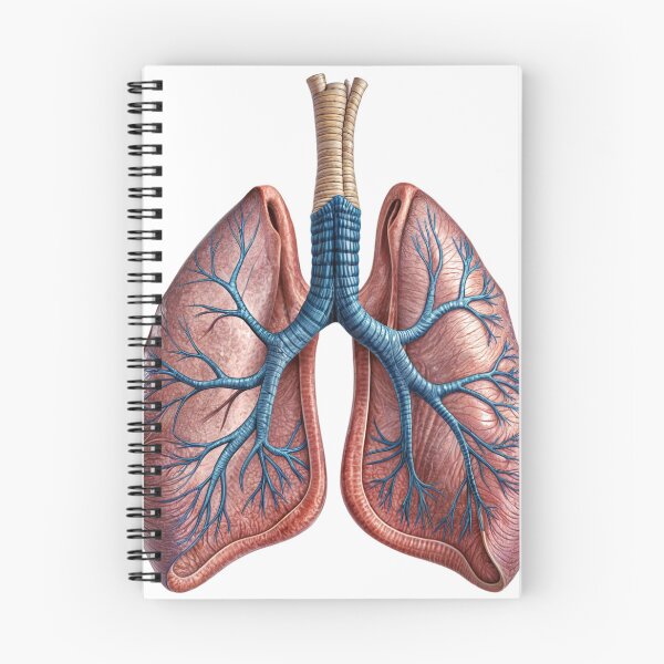 Item preview, Detailed Anatomical Illustration of Human Lungs with Bronchial Tree designed and sold by Creative88Art.