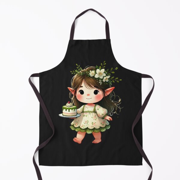 Item preview, A0647 Adorable Elf with Cake Watercolor Clipart - Whimsical Elf Illustrations for Birthdays, Holidays, Crafting, and DIY Projects designed and sold by angieart68.