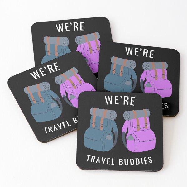 Item preview, We’re Travel Buddies - Adventure Companions designed and sold by Fikuall.
