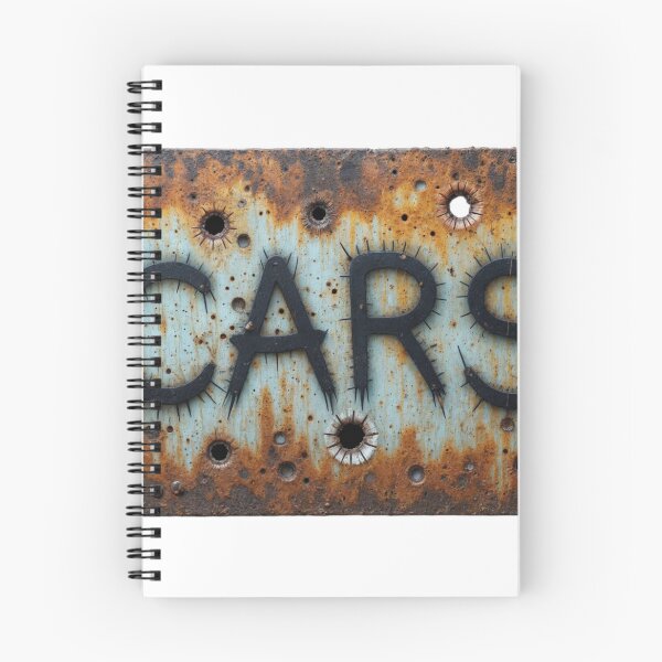 Item preview, Rusty Metal Sign with Bold 'CARS' Text and Bullet Holes designed and sold by Creative88Art.
