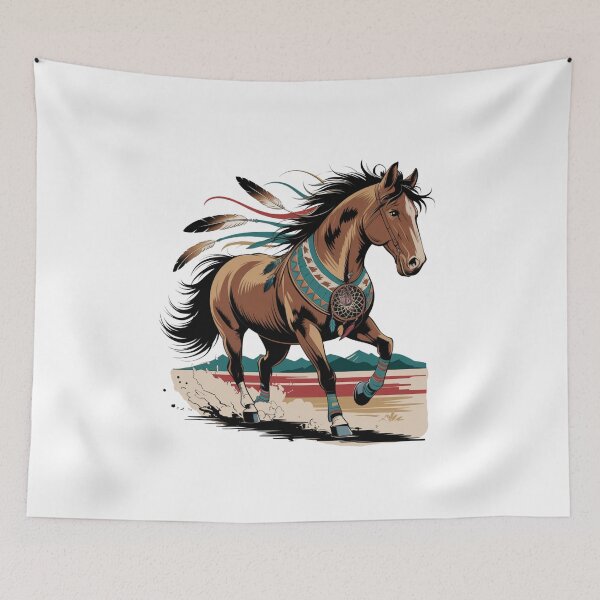 Item preview, native american horse designed and sold by Mateusz Majcherek.