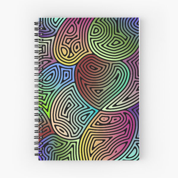 Item preview, colorful asymmetrical abstract shapes designed and sold by chambergambit.