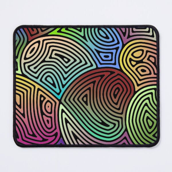 Item preview, colorful asymmetrical abstract shapes designed and sold by chambergambit.