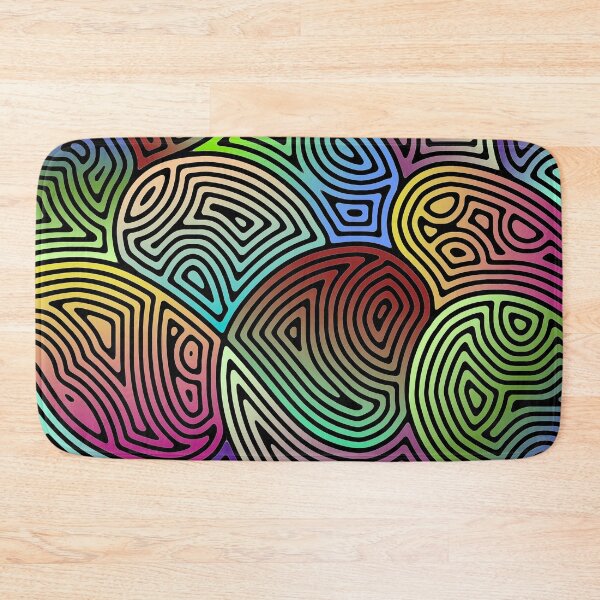 Item preview, colorful asymmetrical abstract shapes designed and sold by chambergambit.