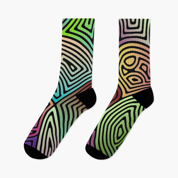 Item preview, colorful asymmetrical abstract shapes designed and sold by chambergambit.