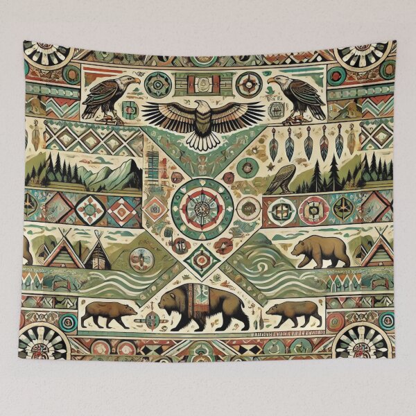 Item preview, Kootenai Tribe: A Seamless Pattern of Nature and Spirit designed and sold by Meta2Physical.