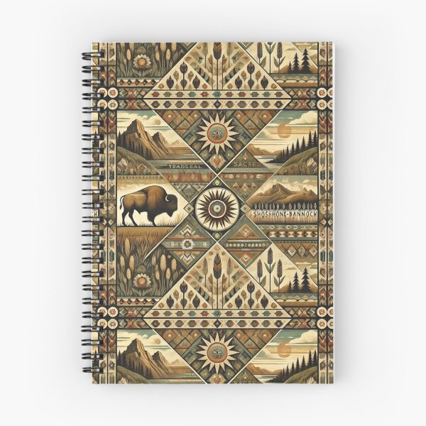 Item preview, Shoshone-Bannock Tribes: A Seamless Pattern of Plains and Deserts designed and sold by Meta2Physical.