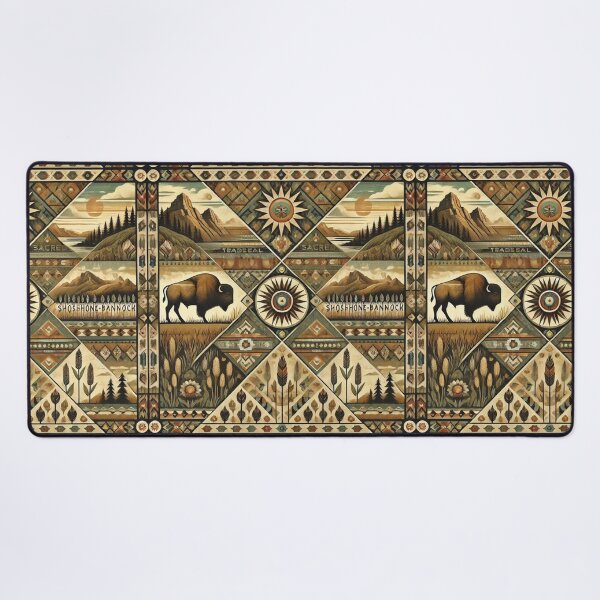 Item preview, Shoshone-Bannock Tribes: A Seamless Pattern of Plains and Deserts designed and sold by Meta2Physical.