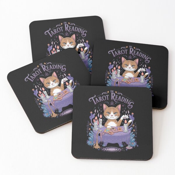 Item preview, Cat doing tarot designed and sold by Mateusz Majcherek.