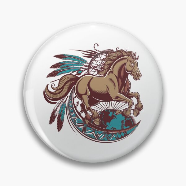 Item preview, native american horse designed and sold by Mateusz Majcherek.