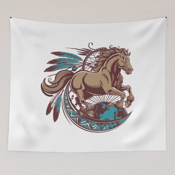 Item preview, native american horse designed and sold by Mateusz Majcherek.