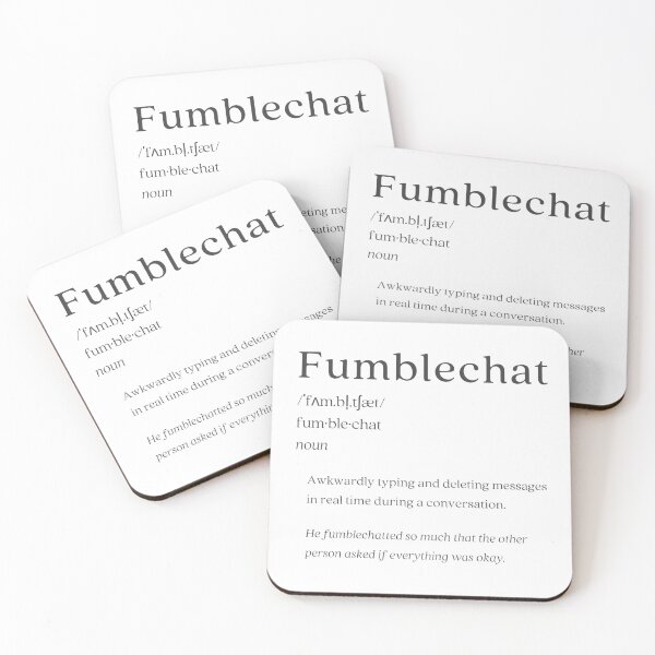Item preview, Dictionary: Fumblechat designed and sold by nature. electrified..