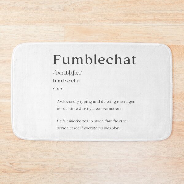 Item preview, Dictionary: Fumblechat designed and sold by nature. electrified..