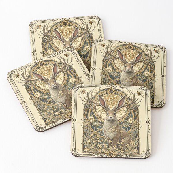 Item preview, Jackalope and Bees' Nest designed and sold by HabitableMoons.