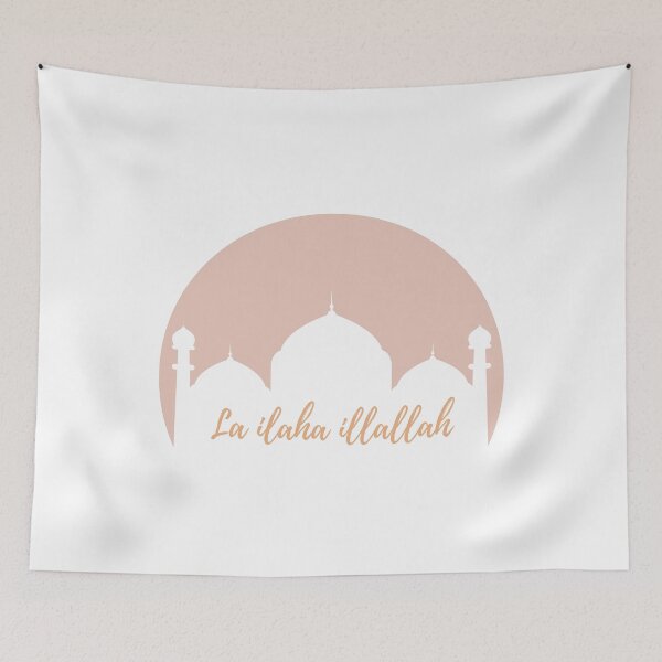 Item preview, La ilaha illallah - Elegant Mosque Silhouette Design designed and sold by RaiyaTees.