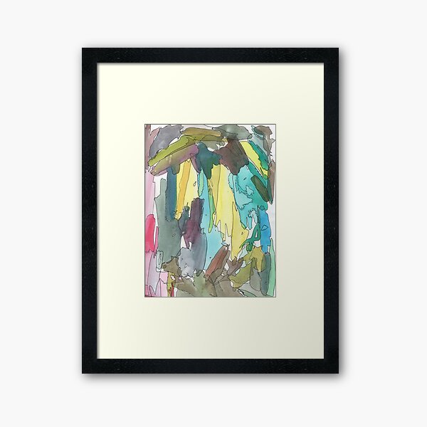 Watercolor Swatch Pattern #1 Framed Art Print