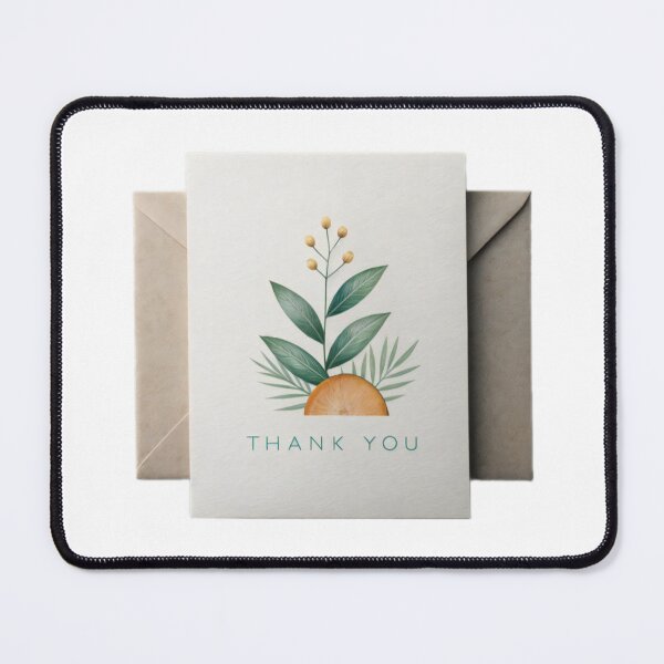 Item preview, Minimalist Thank You Card with Botanical Illustration on Envelope designed and sold by Creative88Art.