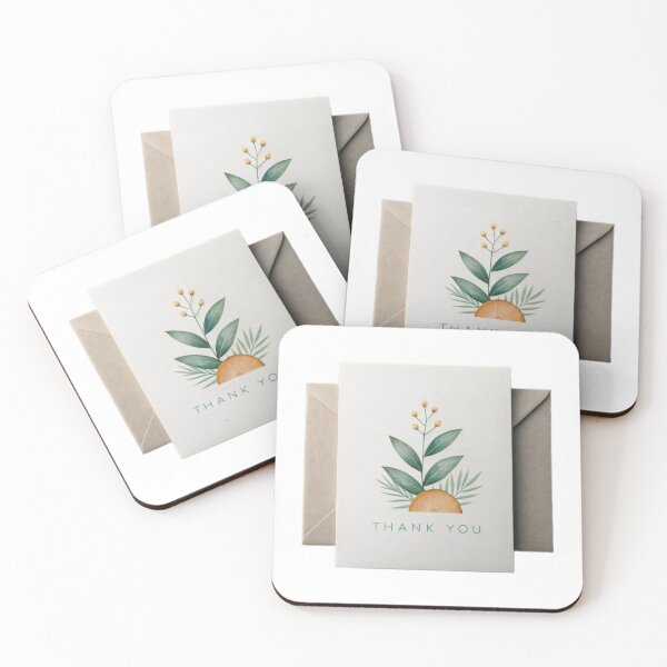 Item preview, Minimalist Thank You Card with Botanical Illustration on Envelope designed and sold by Creative88Art.