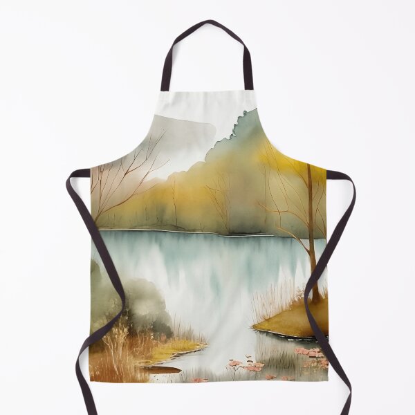 Item preview, Forest Lake in Spring Landscape Watercolor Painting | Watercolor Landscape | Watercolor Art | Watercolor Scenery designed and sold by UnhingedBird.