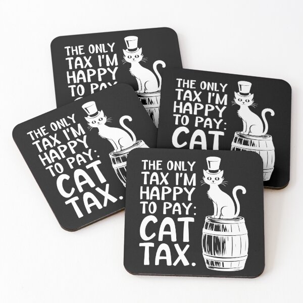 Item preview, Funny Cat Lover Design: The Only Tax I’m Happy to Pay designed and sold by Serbin.