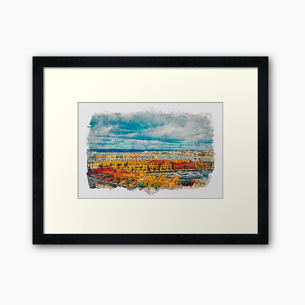 Praia Da Rocha 6 Algarve Portugal Framed Art Print