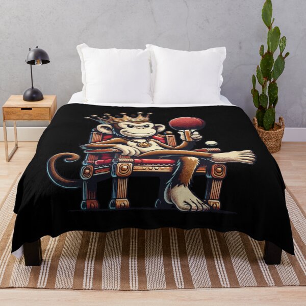 Item preview, Funny Monkey King Table Tennis Ruler designed and sold by LuminOrb.