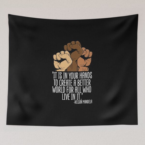 Item preview, Black History Month - Your Hands Create Better World Nelson Mandela designed and sold by catnolioo.
