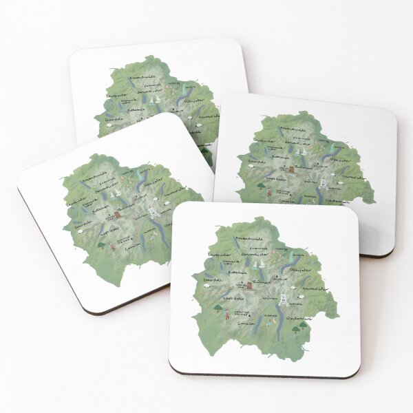 Item preview, The Lake District Map designed and sold by MadsIllo.