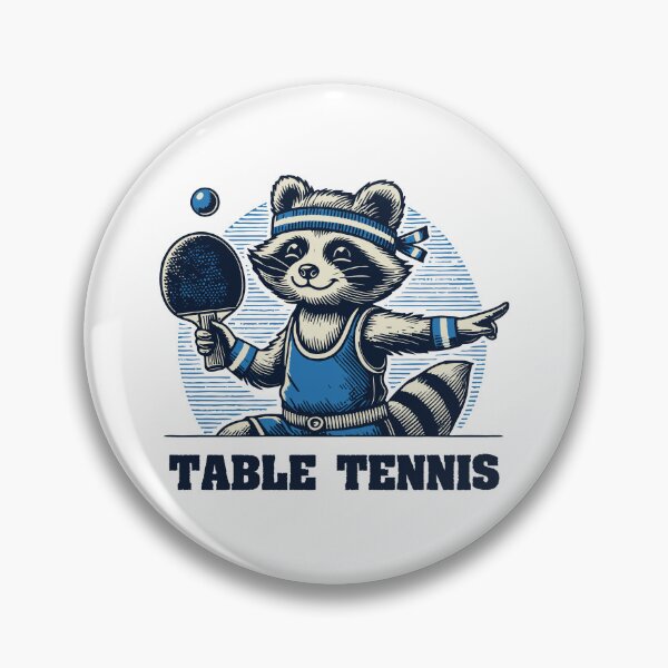 Item preview, Cute Table Tennis Raccoon Player designed and sold by LuminOrb.