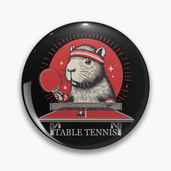 Item preview, Capybara Table Tennis Champion Design designed and sold by LuminOrb.