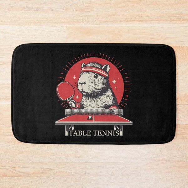 Item preview, Capybara Table Tennis Champion Design designed and sold by LuminOrb.