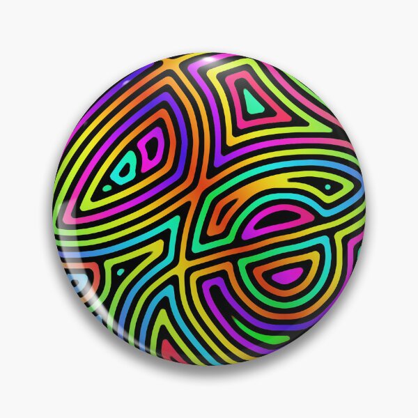 Item preview, rainbow asymmetrical abstract shapes designed and sold by chambergambit.